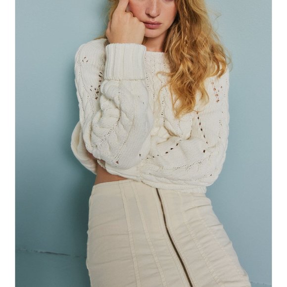 🎉LAST CHANCE🎉 FREE PEOPLE Layla Cord Mini Skirt / Cheesecake - Picture 9 of 11